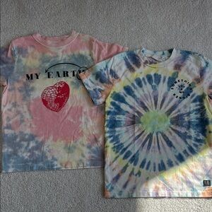 Molo Tie-Dye Kids Short Sleeve Tees set of 2 - Multi Color - size 140/10